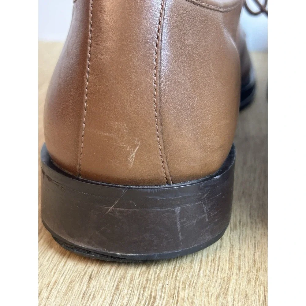 Coach Revere Men's Brown Leather Derby Dress Shoes Size 13D